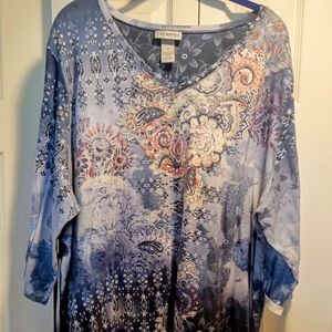 Catherines Multicolor Paisley Blouse